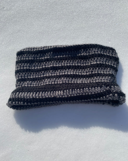 Crochet Striped Cat-ear Hat